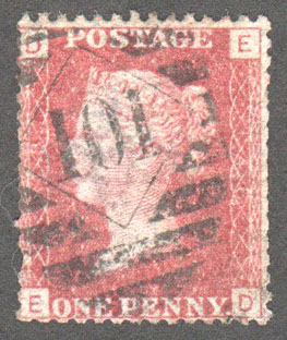 Great Britain Scott 33 Used Plate 148 - ED - Click Image to Close